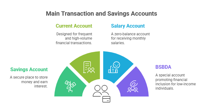 Main Transaction and Savings Accounts Main Transaction and Savings Accounts